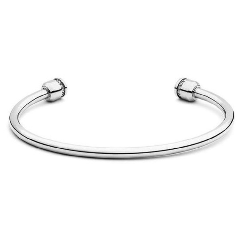 MVMT Silver Crystal Crown Cuff
